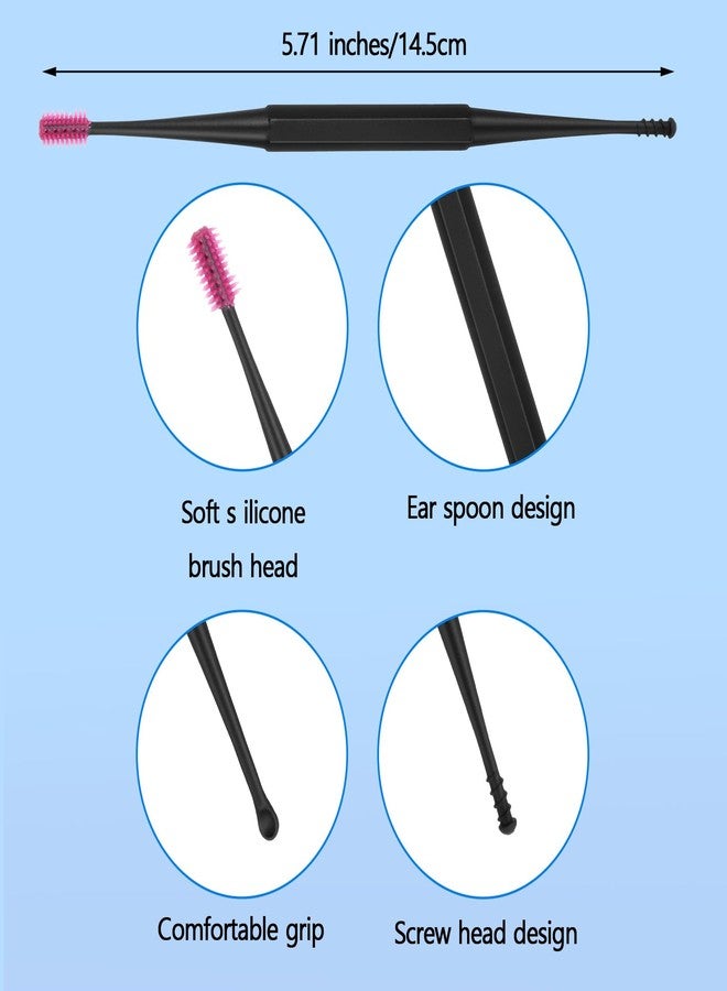 WY LIGHTING LEVEL مجموعة أدوات إزالة شمع الأذن Q-Grips - أداة حلزونية لإزالة شمع الأذن، 6 قطع قابلة لإعادة الاستخدام، منظف أذن آمن، أداة تنظيف الأذن برأس مرن مزدوج الجوانب، مجموعة أدوات إزالة شمع الأذن للأطفال والكبار - Image 2